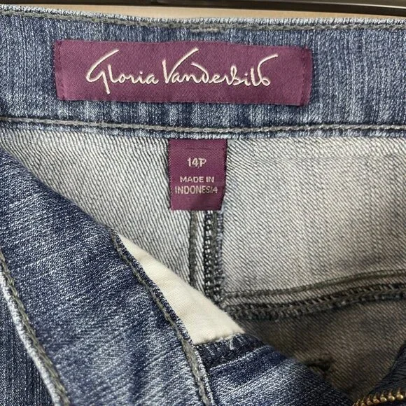 Gloria Vanderbilt Amanda  Women Stretch Denim Jeans Size 14P - Picture 5 of 9